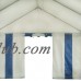 Costway 13'X26' Party Tent Shelter Heavy Duty Patio Wedding Canopy Carport Blue Edge   